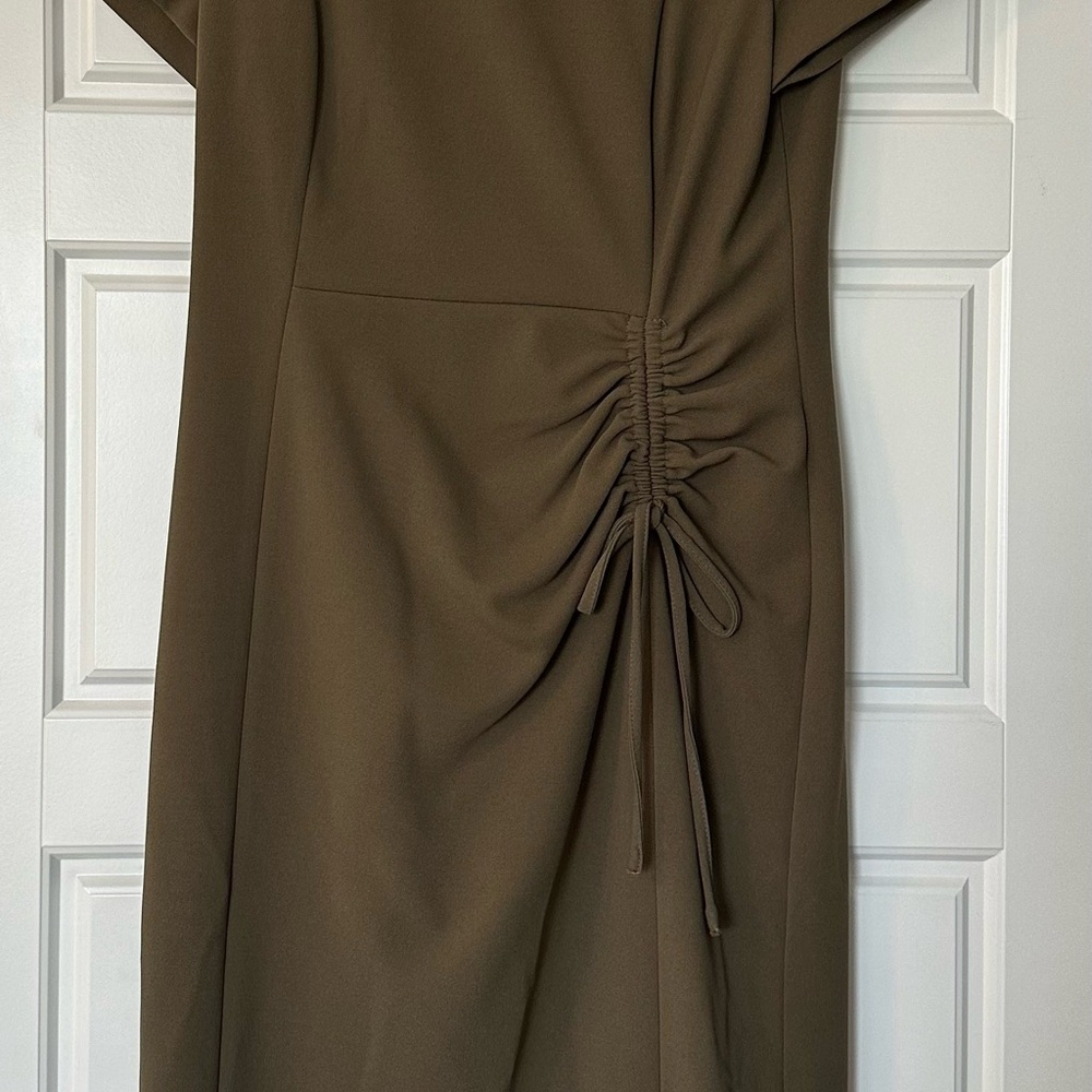 Elegant Olive Green Dress